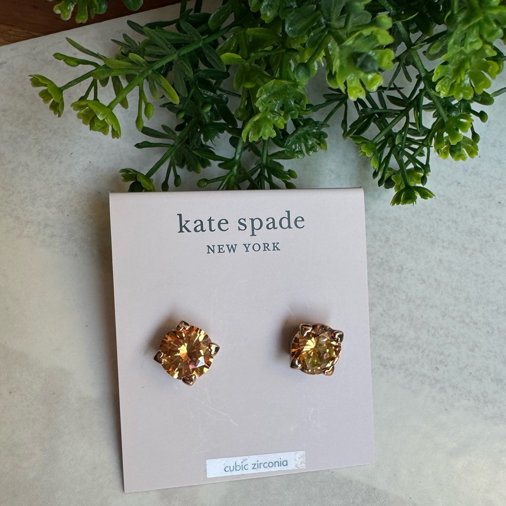 KATE SPADE rise and shine rose gold earrings New